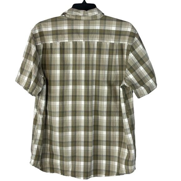 Carhartt X-Large Button-Up Shirt Relaxed Fit Plaid Pocket Short Sleeve Collared - Picture 3 of 6